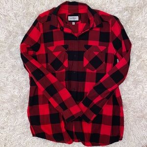 Express Women’s Checkered Button Up